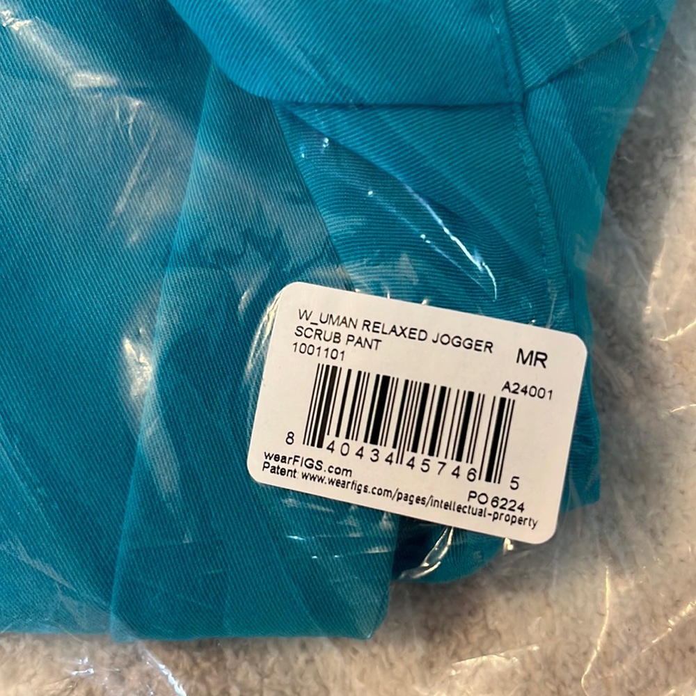 figs teal scrub pants